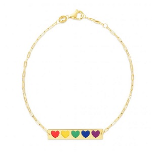 rainbow-heart-enamel-paperclip-bracelet-in-FDBRC13774-07-NL-YG
